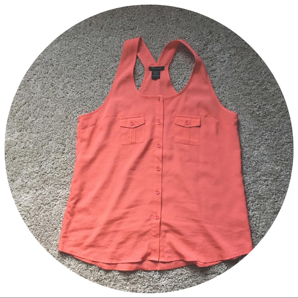 Coral tank top